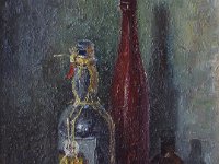 Le bottiglie  Olio su MDF - 50 x 40